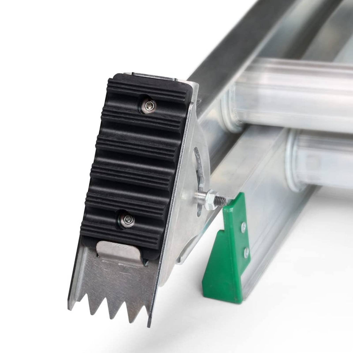 Sturdy Aluminum Anti-Slip Ladder Foot Heavy-Duty Swivel Ladder Shoe Solid Rubber Pad Easy to Install for Outdoor