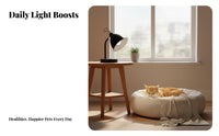 Pet Sun Lamp Promotes D3 Synthesis Pet Heat Lamp Simulates Sunlight UVA UVB Basking Light for Cats, Dogs