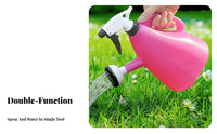 2 in 1 Watering Can Adjustable Nozzle Double Use Watering Can Detachable Head Double Function Plant Waterer for Gardeners, Homeowners, Home, Indoor
