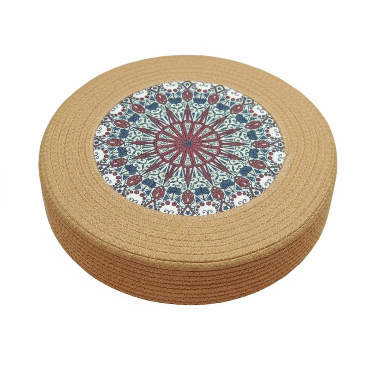 Meditation Floor Pillow Thickened Woven Mat Seat Pillow Woven Mat Pillow Japanese Design Braided Floor Pillow