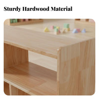 Kidschild-safe Design Montessori Cubby Unit Rounded Edges Multi-Cubby Organizer Open-Front entry children's Furniture long-lasting Construction for Toddlers, educators, Parents, Kindergarten, Preschool, Classroom, Playroom