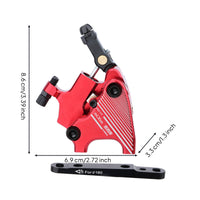 Hydraulic Disc Brake Caliper with Adapter Aluminum Alloy Hydraulic Disc Brake Caliper Lightweight for Upgrades, Maintenance