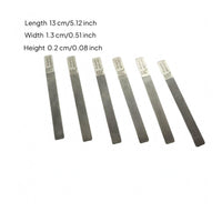 6 Pieces Metal Guitar Nut File Set Slim Guitar Nut File Flat Repair Tool Narrow Rectangular