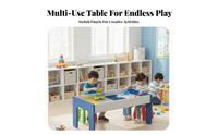 Multifunctional Building Block Table Solid Wood Construction Sand Play Table Educational Convertible Study Play Desk Child-Safe Design for Toddlers, Preschoolers, Parents, Kindergarten, Daycare Center, Classroom, Living Room