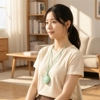 Wearable Bladeless Neck Fan 3-Speed Neck Fan with Flexible Strap Lightweight Rechargeable for Outdoor Enthusiasts, Camping