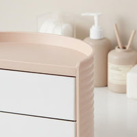 Multi-Compartment Rotating Makeup Organizer Large Capacity Cosmetic Storage Box Desk Top Design Vanity Organizer Stand Multiple Compartments for Dressing Table