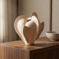 Irregular Vase Artisanal Irregular Form Geometric Vase Easy to Clean Decor Item for Model Home
