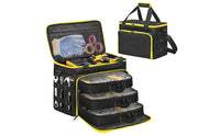 Tool Storage Bag with Removable Cases Soft-Sided Tool Storage Bag with Shoulder Strap Rugged Work Tote for Technicians, Home Improvers, Workshops