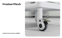 Multifunctional Beauty Salon Trolley Locking Brakes Beauty Spa Rolling Cart Integrated Drawers Multipurpose Tool Cart Sturdy ABS Plastic for Hair Stylists, Estheticians Artists, Barber Shops, Medical Facility S, Medical Facility