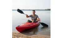 Portable 4 Piece Kayak Paddle Lightweight Kayak Paddle Heavy Duty Collapsible Boat Oar Reinforced for Travel, Recreation