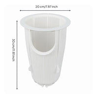 Reinforced Ribs Pool Filter Basket Wide Rim Tapered Filter Basket Tall Design Mesh Strainer
