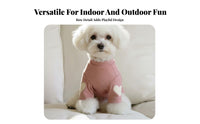 Soft Material Heart Embellishment Dog Sweater Machine Washable Small Dog Pullover for Cats, Young Dogs, Cold Weather, Daily Wear