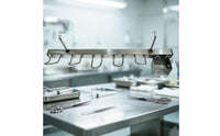 Heavy-Duty Metal Hanging Pig Frame Welded Pig Hanger with Hooks Wall-Mounted Hardware for Slaughterhouse
