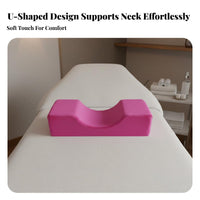 Removable Washable Cover U-Shaped Lash Pillow Soft Breathable Material Ergonomic Eyelash Extension Pillow Skin-Friendly for Spas