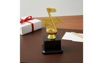 Souvenir Gift Golden Music Award Eye-Catching Design Gold Music Note Award Custom Engraving for Recitals