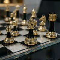 Chess Set with Board Modern Chess Set Chessboard Compact Scratch Resistant for Adults, Study, Living Room