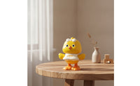 Interactive Wind-up Chick with Bow Novelty Wind-up Chick Toy Cute Jumping Chicken Portable for Toddlers, Party Favors