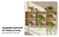 Geometric lattice Shelf Multi-Functional Hanging Rack Space-Saving adaptable Use for Apartment Dwellers, Renters