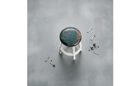 Artisanal 1:64 Chair Model Silver-Toned Resin Chair Model for Display