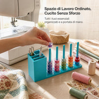 Magnetic Bobbin Holder and Sewing Tool Organizer for Sewing Machines