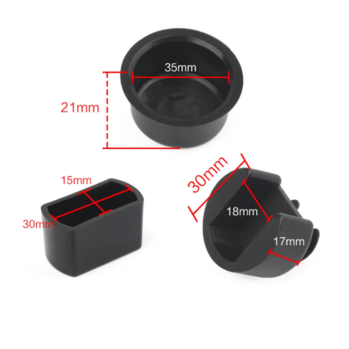 4 Pieces Tailgate Hinge Bushing Kit Wear Resistant Tail Gate Hinge Hinge Bushing Insert ABS Long-Lasting Replacement Car Part