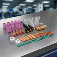 71 Pieces Torch Consumables Kit Replacement Torch Parts Kit Compatible for Welders, Technicians, Workshop