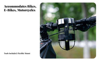 Universal Fit Bike Cup Holder Easy Installation Handlebar Cup Holder Sturdy and Long-Lasting for Motorcyclists, Scooter Cyclist S
