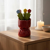 Dessert Fork and Holder Set Elegant Design Decorative Dessert Fork Set for Party