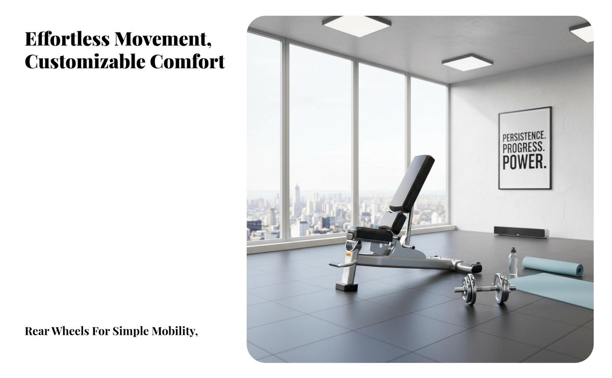 Incline Decline Bench Thick Padded Cushion Incline Decline Flat Bench Quick Adjustment for Bodybuilders