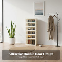 Dustproof Clear Door Shoe Rack Space-Saving Clear Door Shoe Storage Box Dust-Proof Easy Assembly for Apartment Dwellers, Sneaker Collectors, Entryway, Closet, Dorm Room, Bedroom