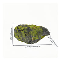 Faux Lichen Rock Realistic Artificial Lichen Rock Fake Mossy Stone Lifelike Decorative for Decorators, Micro Landscape