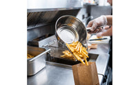 Stainless Steel Duckbill Scoop Shatterproof Scoop with Pouring Spout Commercial-Grade Polished for Chefs, Caterers, Food Prep Stations, Concession Stands