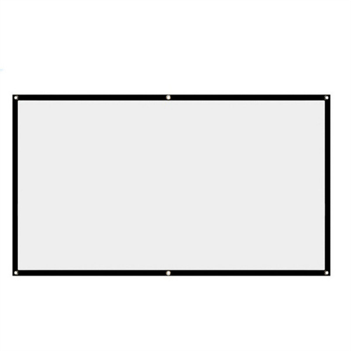 Display Screen with Black Borders Foldable Display Screen with Eyelets Portable Easy to Install for Home Theater