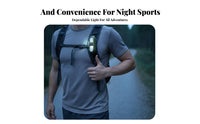 LED Light Mode Fasten-on Running Light High Visibility Hat Clip Flashlight for Cyclists, Pet Owners, Emergency, Biking, Dog Walking