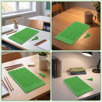 9-Line Braille Writing Slate with Stylus Foldable Braille Slate with Stylus Portable Lightweight for Classroom
