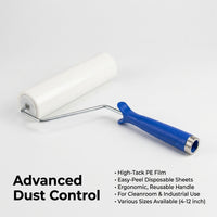 Roller Pet Hair Dust Removal Tool, Industrial Sticky Dust Roller, Cleanroom Dust Removal Roller, PE Material Cleaning Roller