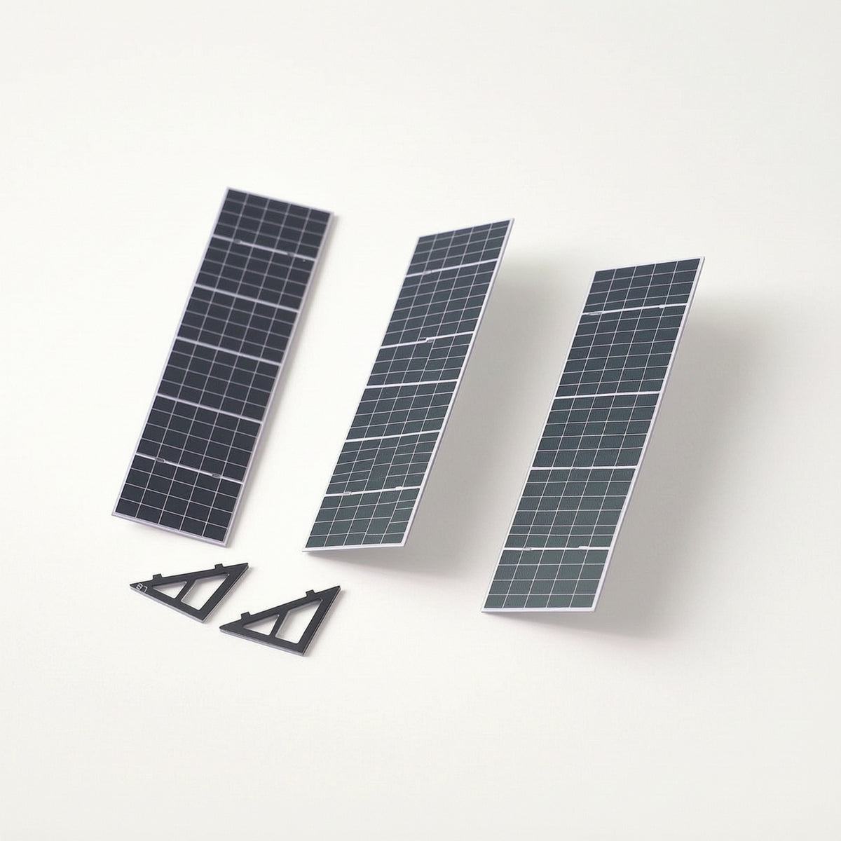 3 Pieces Solar Panel Model Mini Photovoltaic Panel Model Slim for Modelers