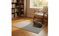 Silicone Cat Litter Mat Non-Slip Litter Mat with Grooved Surface Flexible Foldable for Cats