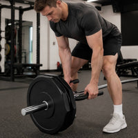 Rowing Bar Attachment Row Handle Texturedgrip-Bar Sturdy Fitness Equipment for Home Gym Owners, Weightlifters