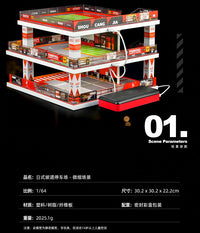 Collector 1:64 Scale Parking Garage Toy with Light and Storage
