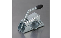 Galvanized Trailer Jack Clamp Heavy Duty Trailer Jack Bracket Manual Mounting Bracket Silver-Colored for Towing
