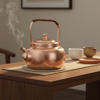 1.7 Liter Handmade Copper Teapot Anti-Scald Handle Pure Copper Teapot Coating Stovetop Tea Kettle