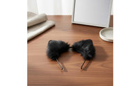 Faux Wolf Ears Headband Handmade Realistic Creature Ears Hair Hoop Costume Accessory Bendable Skeleton for Stage Performances