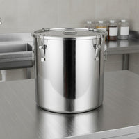 Stainless Steel Sealed Container Airtight Closure Stainless Steel Container with Lid Sturdy-Duty Sealed Milk Can Thickened