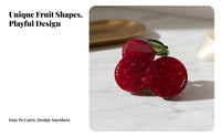 Fruit Hair Grip Hair Grip Cute Design Fruit Shaped Hair Grip High Gloss Finish Stylish for Women, Summer Exit Ings