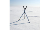 Foldable Ice Fishing Rod Holder Portable Small Tripod Rod Holder Lightweight Metal Outdoor Gear for Anglers