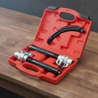 Strut Spring Compressor Tool Kit Molded Hooks Strut Spring Compressor Tool Secure Locking for DIY Enthusiasts, Garage