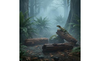 3 Pieces Tree-Stump Decorations Molded Artificial Log Sections Rustic Landscape Trees for Hobbyists, Aquarium Owners, Dioramas, Tabletop Displays