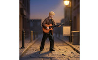 1/64 Scale Guitarist Figurine Craft Model Hand-Painted Guitarist Miniature Fragile 1/64 Scale Figurine