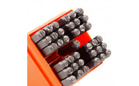 37 Pieces Metal Stamp Punch Set 3mm Steel Punch Set with Holder Sturdy Tool for Crafters, Leatherworkers, Diy Crafts